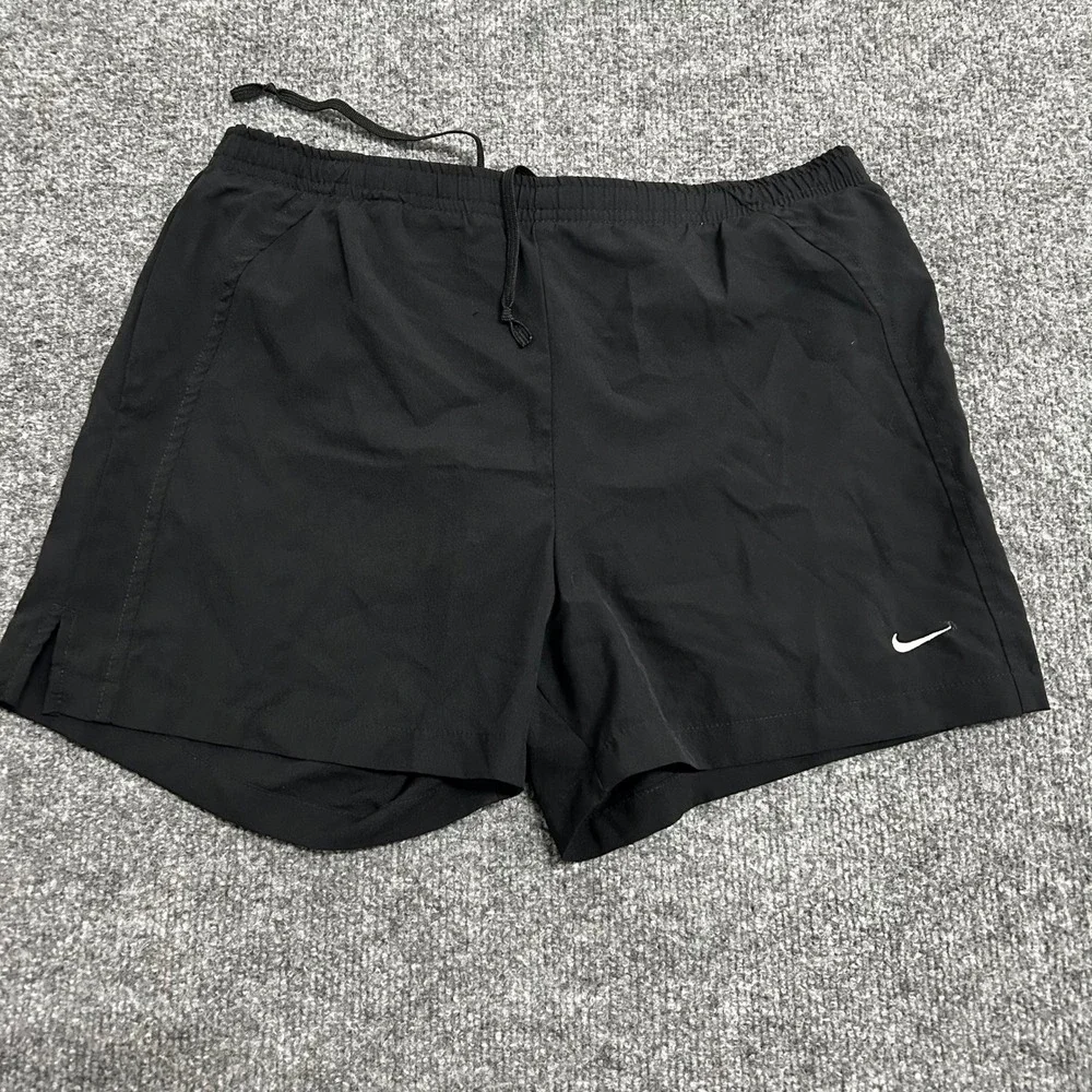 Nike Shorts Womens Size S Black Dri-Fit Running Athletic Elastic Waistband